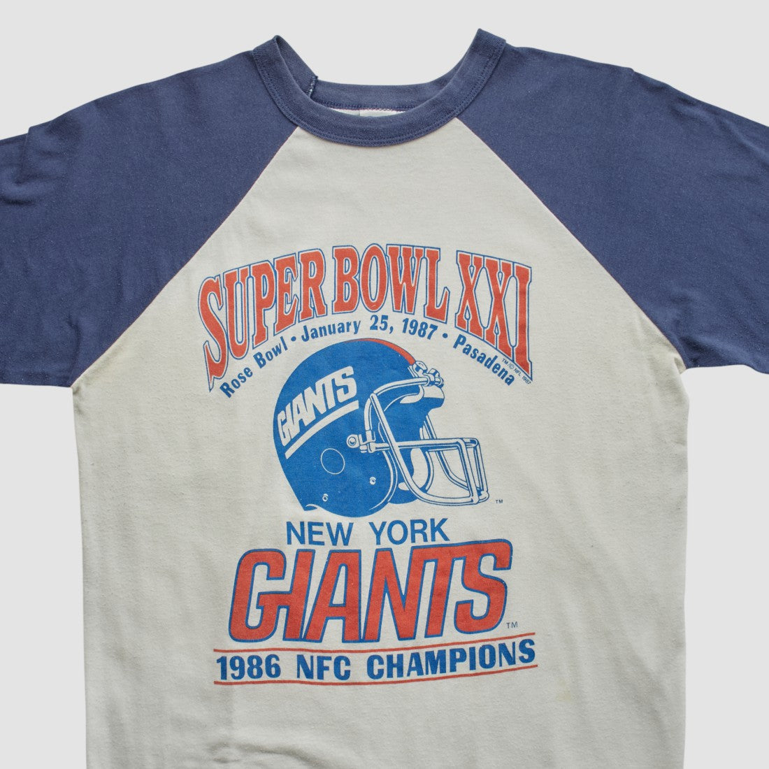 New York Giants Fanatics Super Bowl XXI Trench 1986 T-shirt