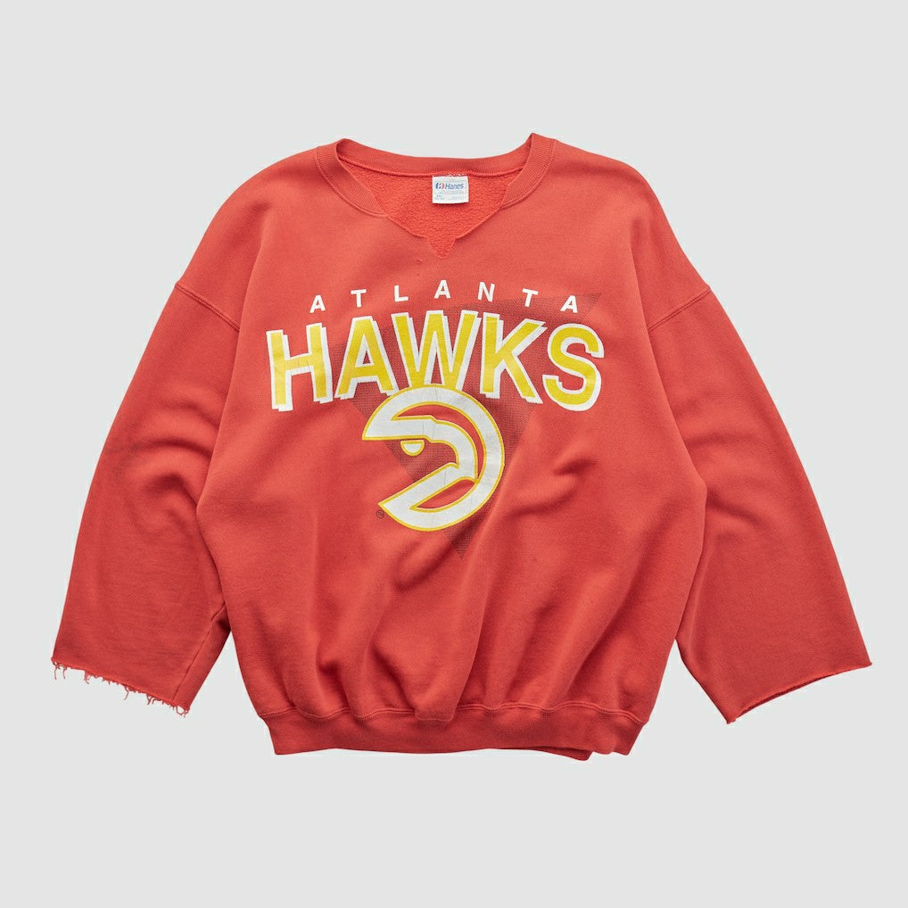 Atlanta Hawks Hanes 90s Pullover Sweatshirt New