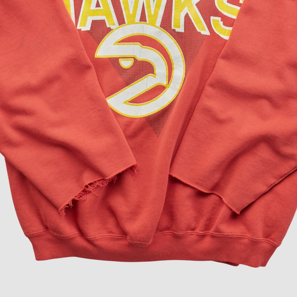 Atlanta Hawks Hanes 90s Pullover Sweatshirt New