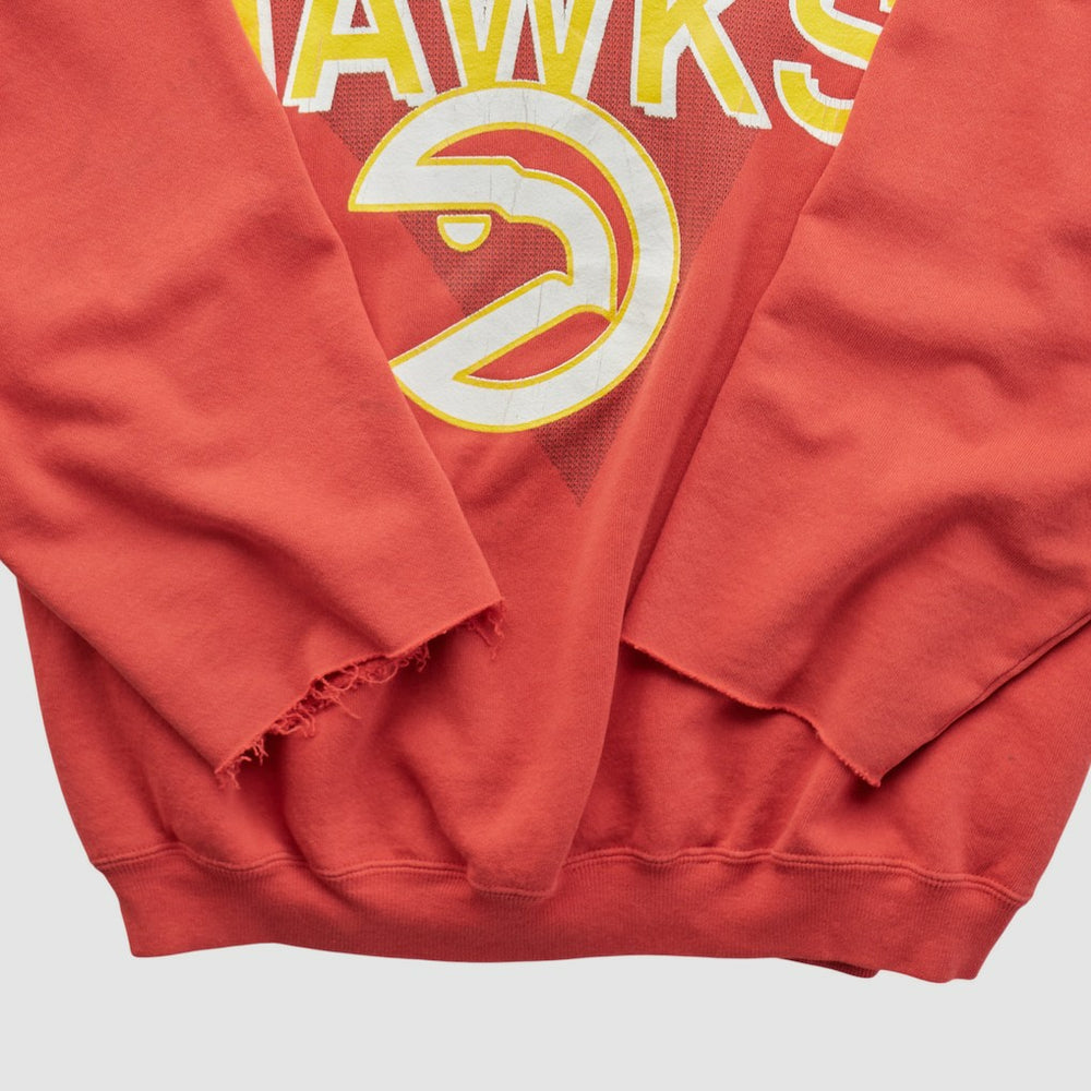 Atlanta Hawks Hanes 90s Pullover Sweatshirt New