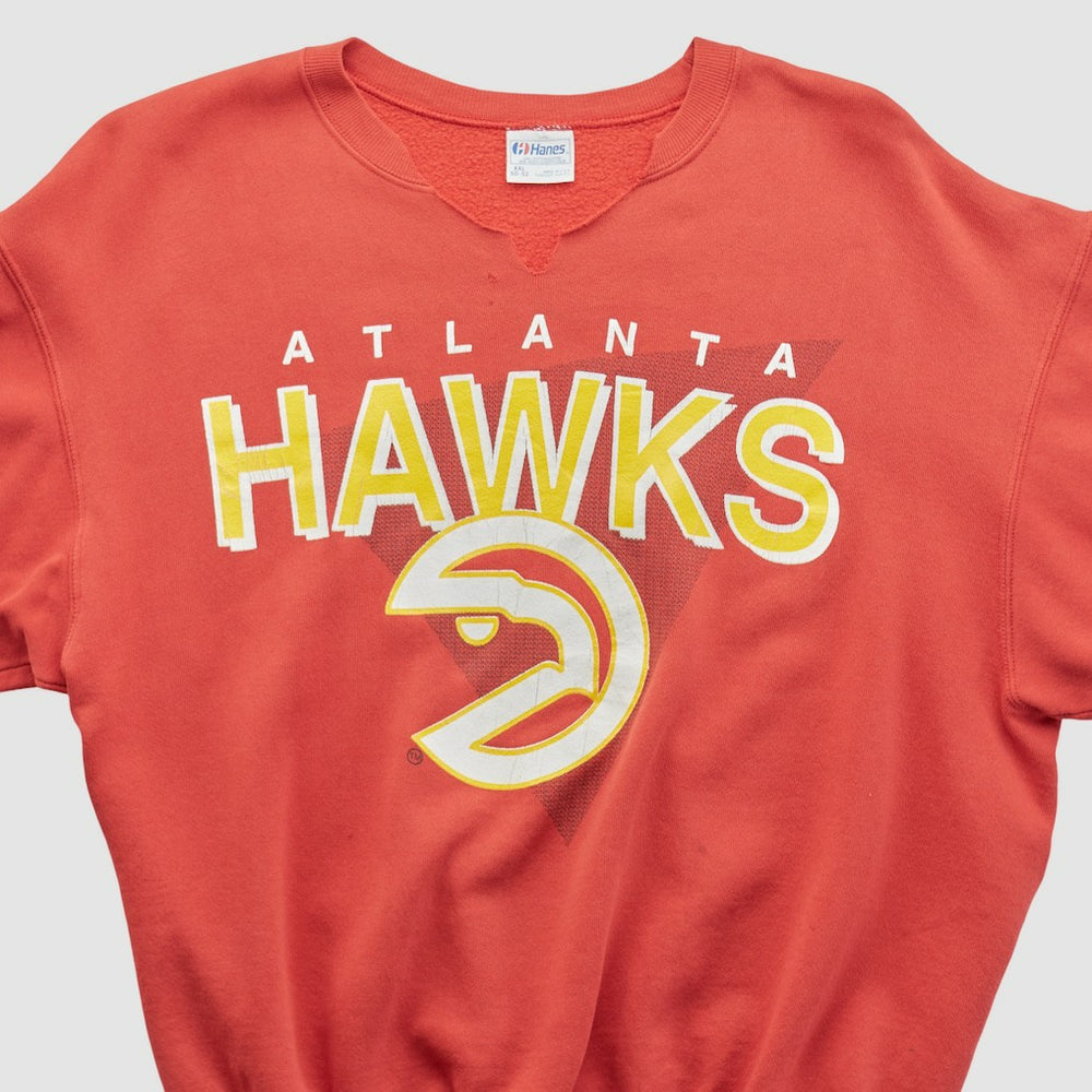 Atlanta Hawks Hanes 90s Pullover Sweatshirt New