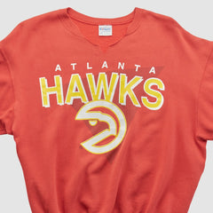 Atlanta Hawks Hanes 90s Pullover Sweatshirt New