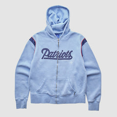New England Patriots Fanatics Reebok 2000s Hooded Full Zip Sweatshirt
