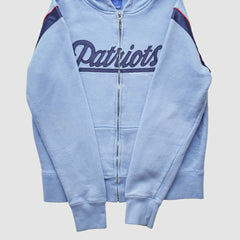 New England Patriots Fanatics Reebok 2000s Hooded Full Zip Sweatshirt