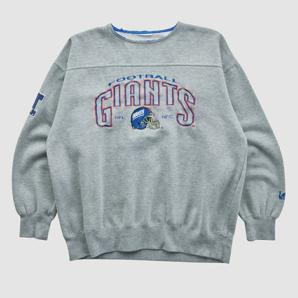 New York Giants Fanatics Lee Apparel 90s Pullover Sweatshirt