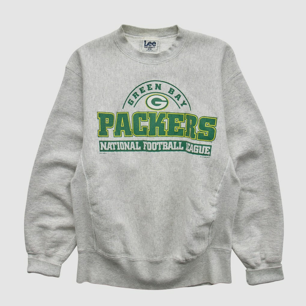 Green Bay Packers Fanatics Lee Sport 90s Pullover Sweatshirt