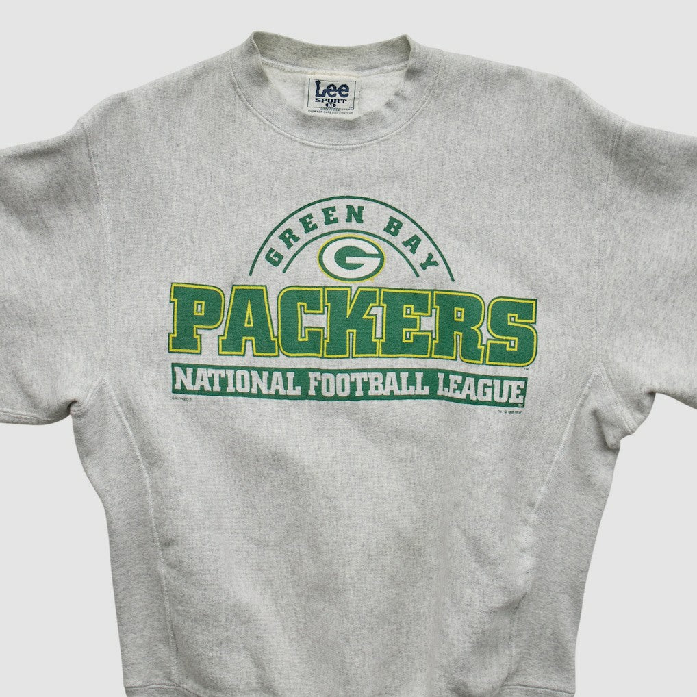 Green Bay Packers Fanatics Lee Sport 90s Pullover Sweatshirt