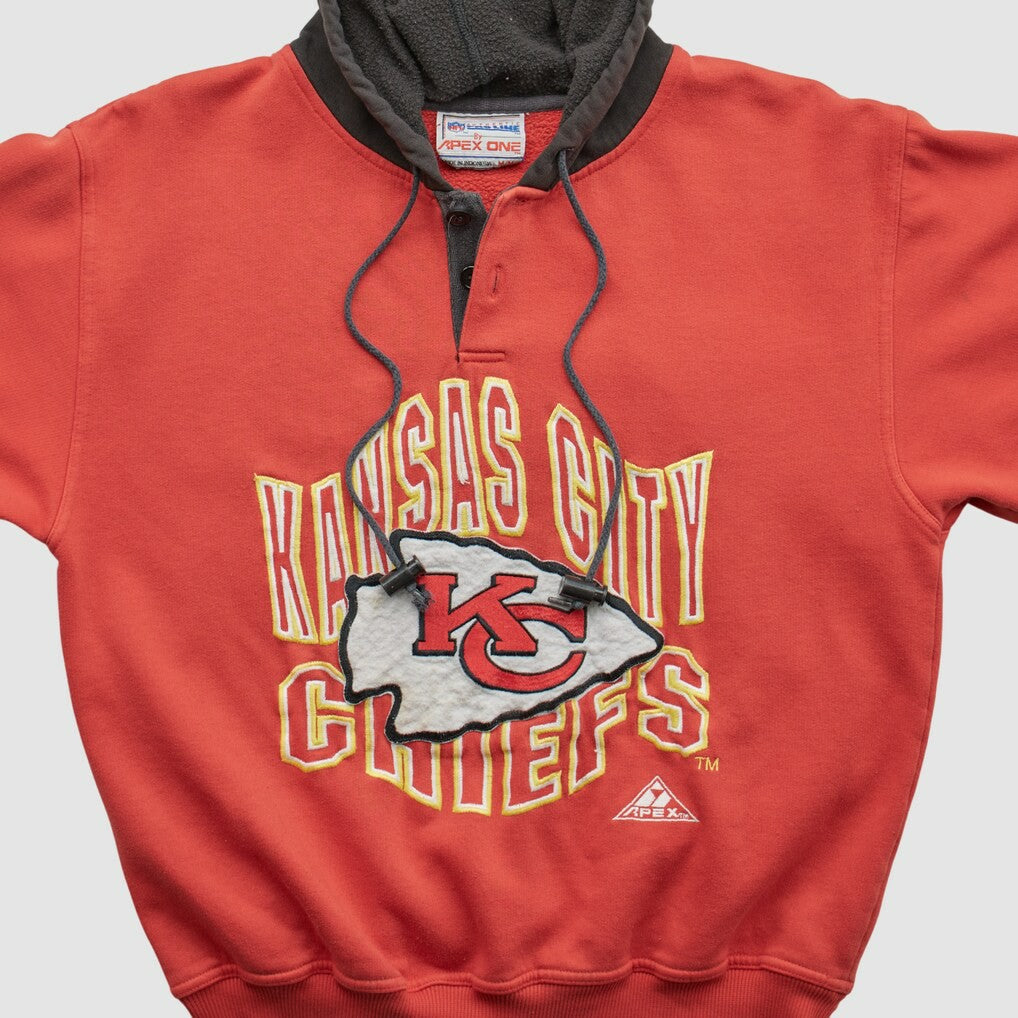 Kansas City Chiefs Fanatics Pro Line 90s Hooded Pullover Sweatshirt