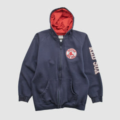 Boston Red Sox Genuine Merchandise 2000s Hooded Full Zip Sweatshirt | MLB Discount