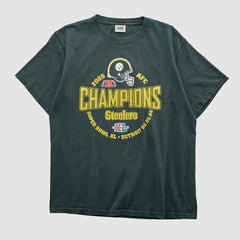 Pittsburgh Steelers Fanatics AFC Champions Lee Sport 2005 T-shirt