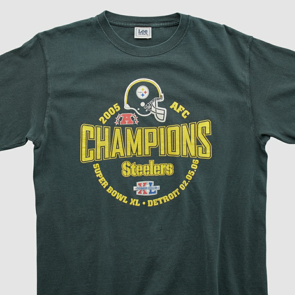 Pittsburgh Steelers Fanatics AFC Champions Lee Sport 2005 T-shirt