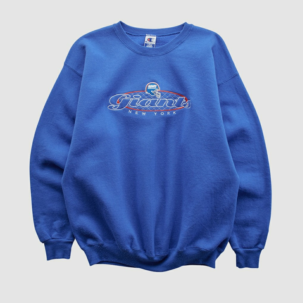 New York Giants Fanatics Champion 90s Pullover Sweatshirt