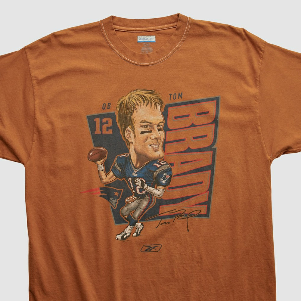 New England Patriots Fanatics Tom Brady Reebok 2000s T-shirt