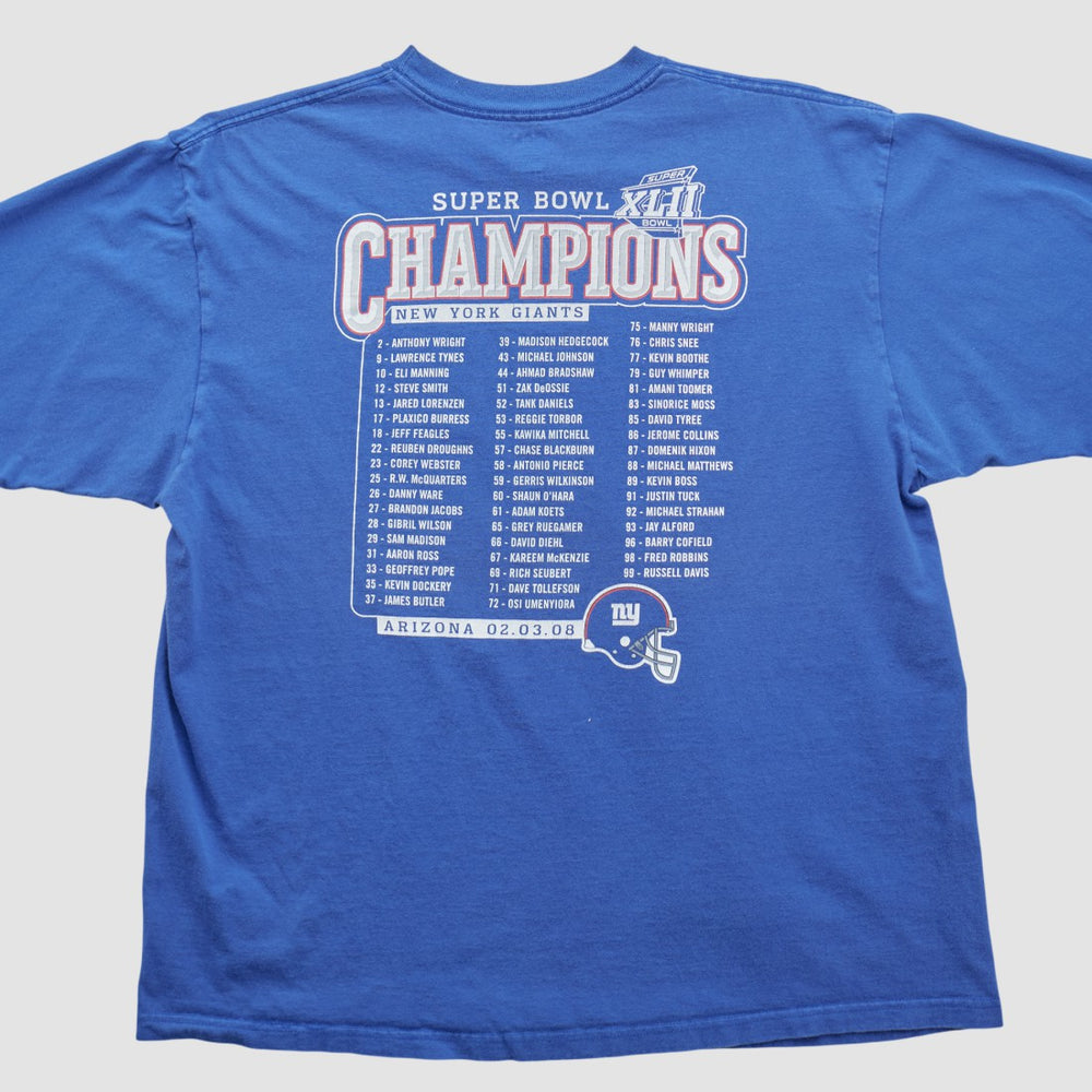 New York Giants Fanatics Reebok 2008 T-shirt