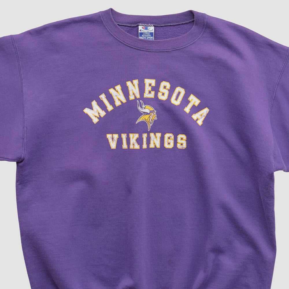 Minnesota Vikings Fanatics Champion 90s Pullover Sweatshirt