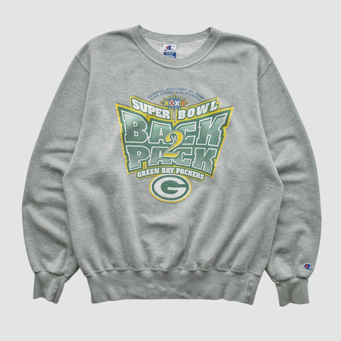 Green Bay Packers Fanatics Champion 1998 Pullover Sweatshirt