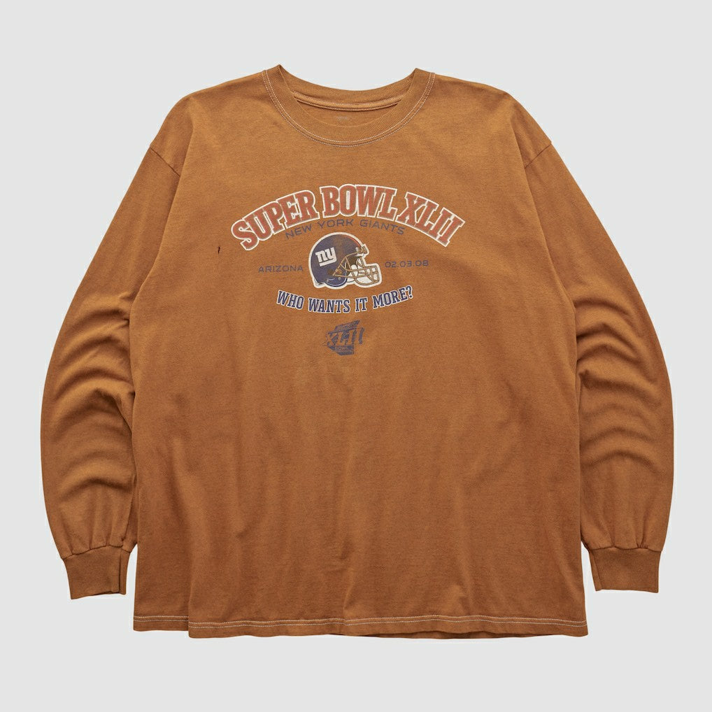 New York Giants Fanatics Super Bowl XLII 2008 Long Sleeve T-shirt
