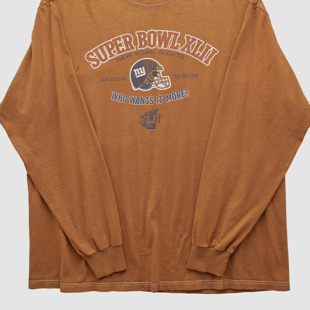 New York Giants Fanatics Super Bowl XLII 2008 Long Sleeve T-shirt