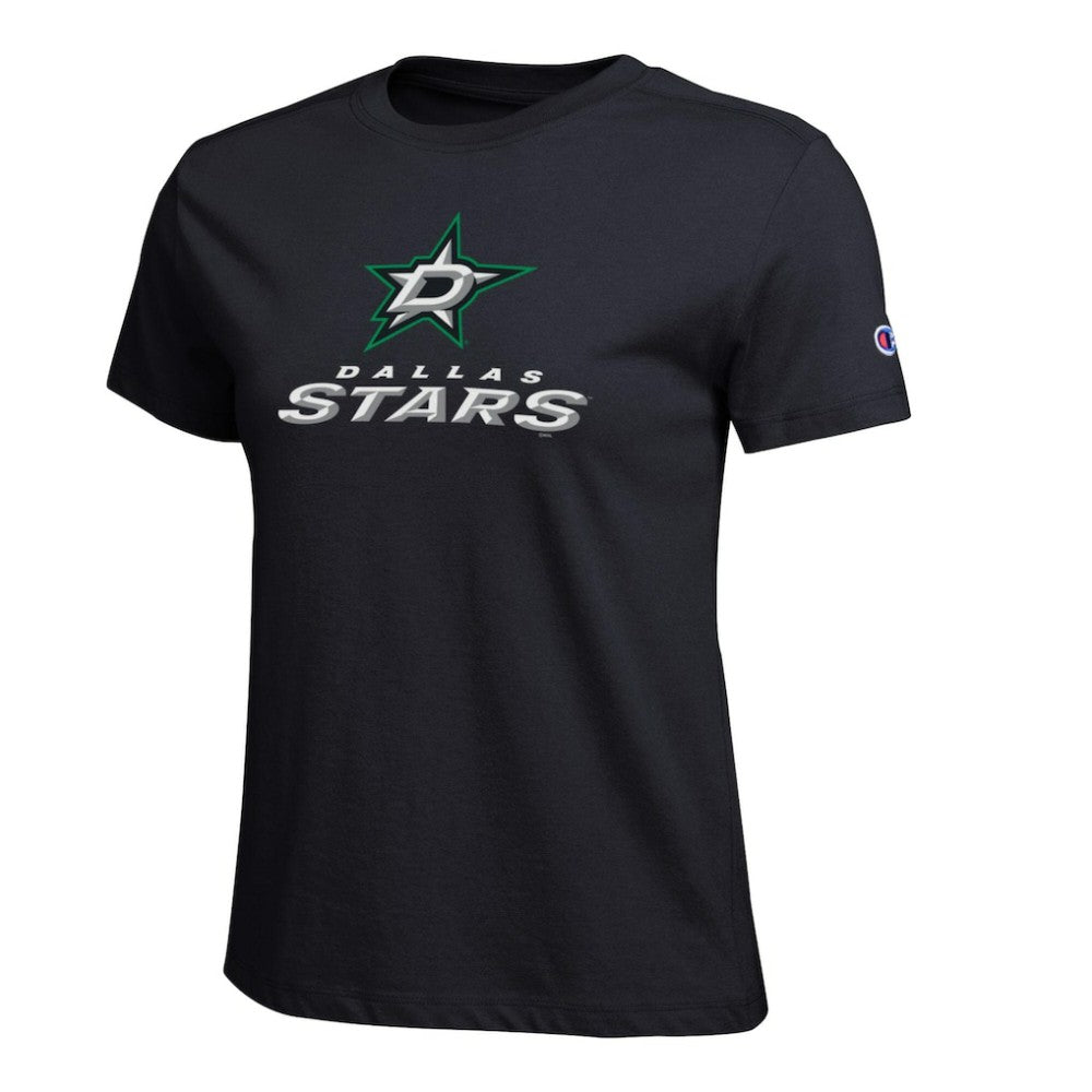 Dallas Stars Champion Women's Wordmark Lockup T-Shirt Sale