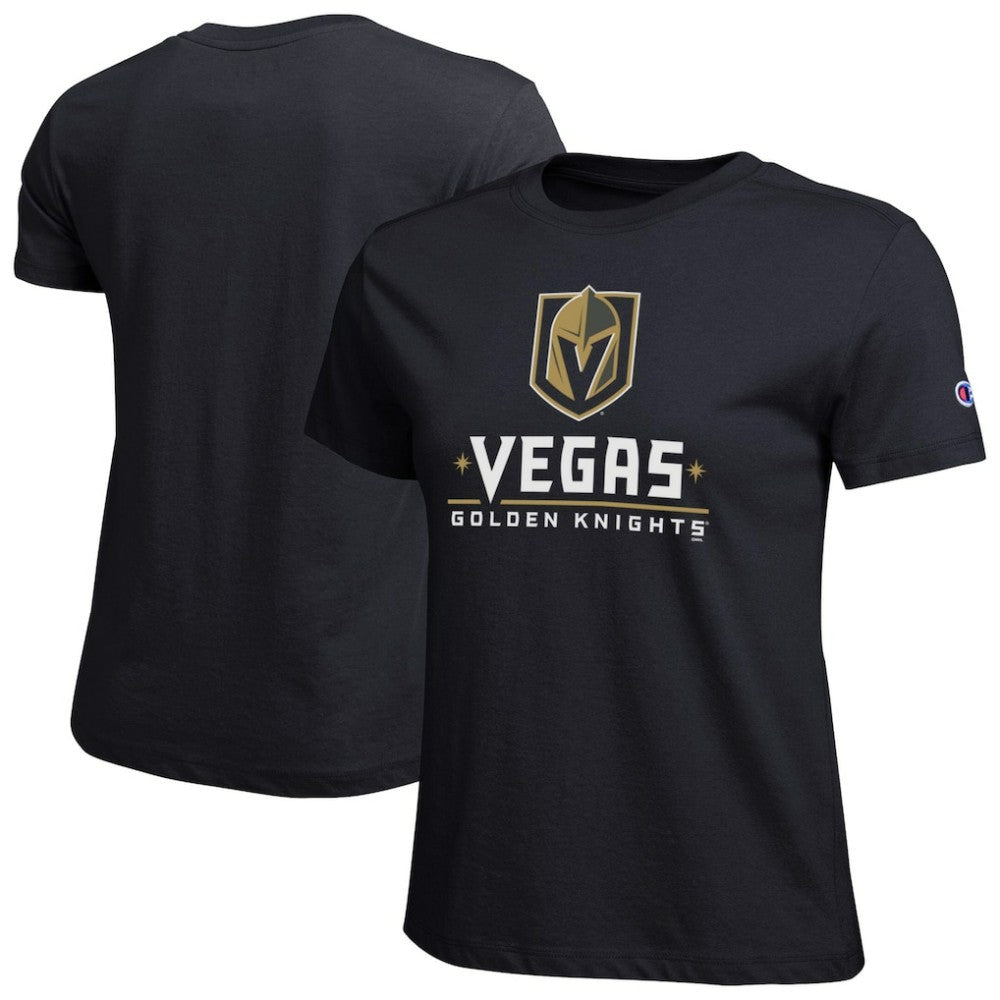 Vegas Golden Knights Champion Women's Wordmark Lockup T-Shirt Discount