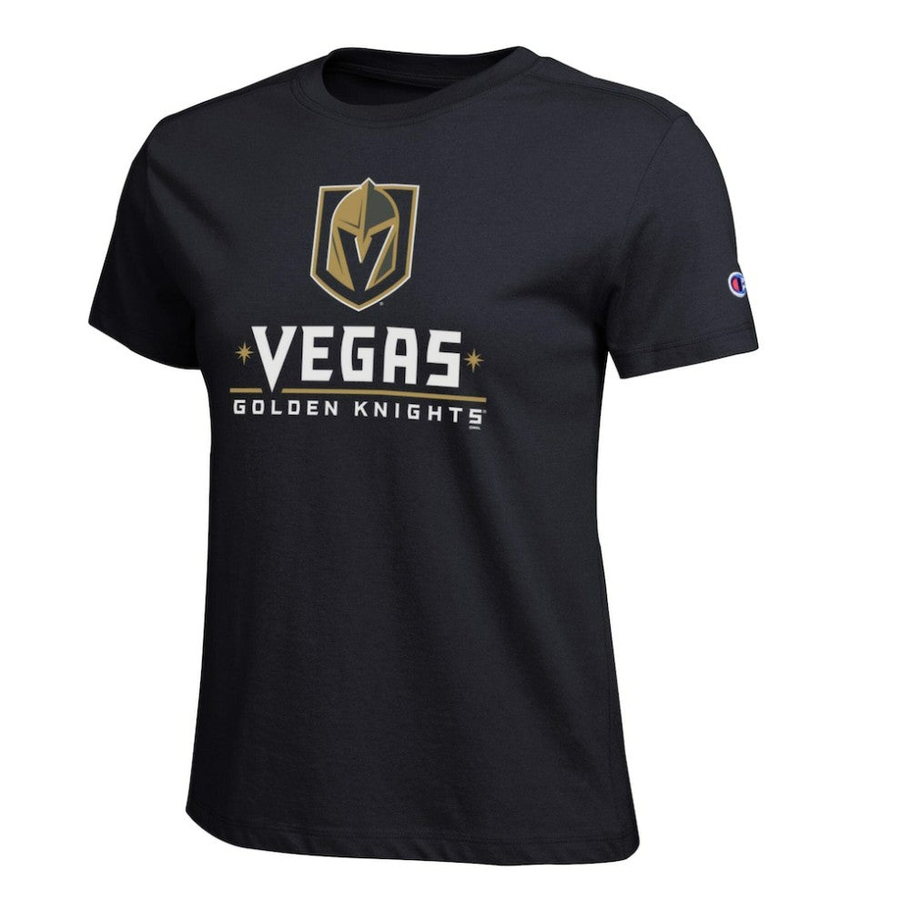 Vegas Golden Knights Champion Women's Wordmark Lockup T-Shirt Discount