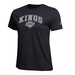 Los Angeles Kings Champion Women's Arch Mascot Logo T-Shirt Online