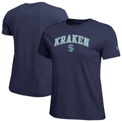 Seattle Kraken Champion Women's Arch Mascot Logo T-Shirt Online