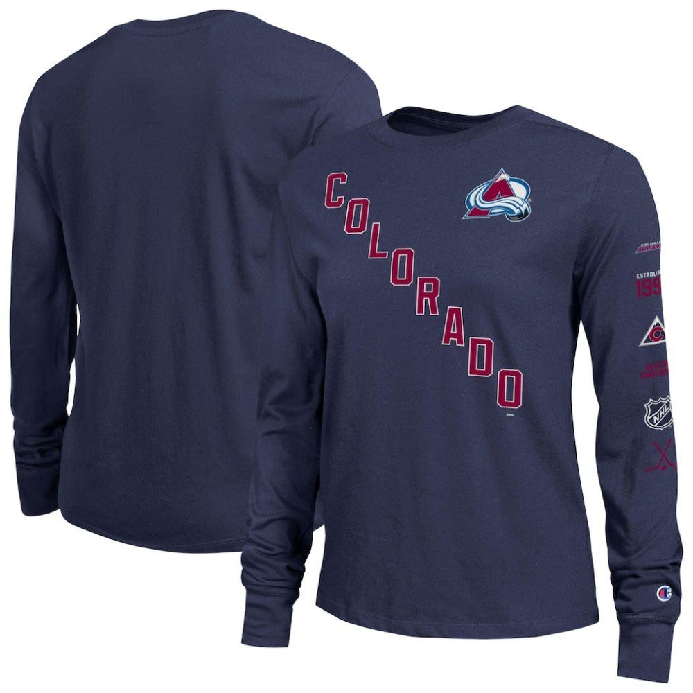 Colorado Avalanche Champion Women's 2-Hit Long Sleeve T-Shirt Discount