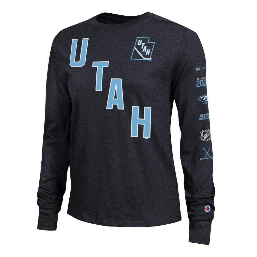 Utah Mammoth Champion Women's 2-Hit Long Sleeve T-Shirt For Sale