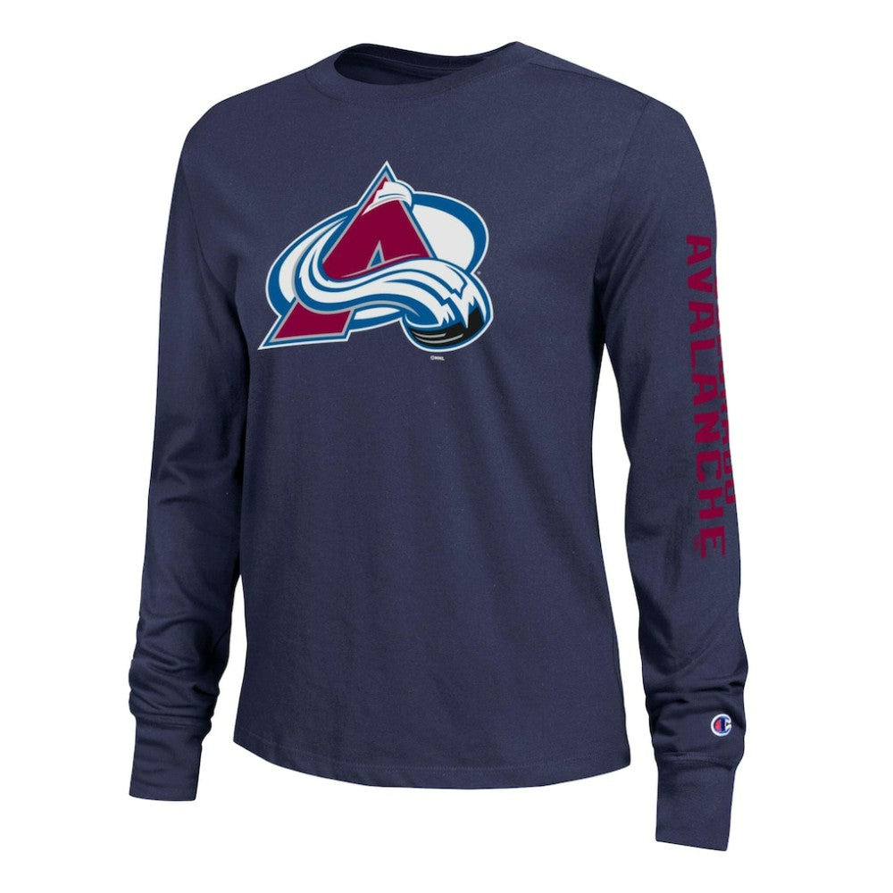 Colorado Avalanche Champion Women's 2-Hit Long Sleeve T-Shirt On Sale