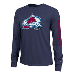 Colorado Avalanche Champion Women's 2-Hit Long Sleeve T-Shirt On Sale