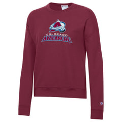 Colorado Avalanche Champion Women's Wordmark Lockup Powerblend Sweatshirt Outlet