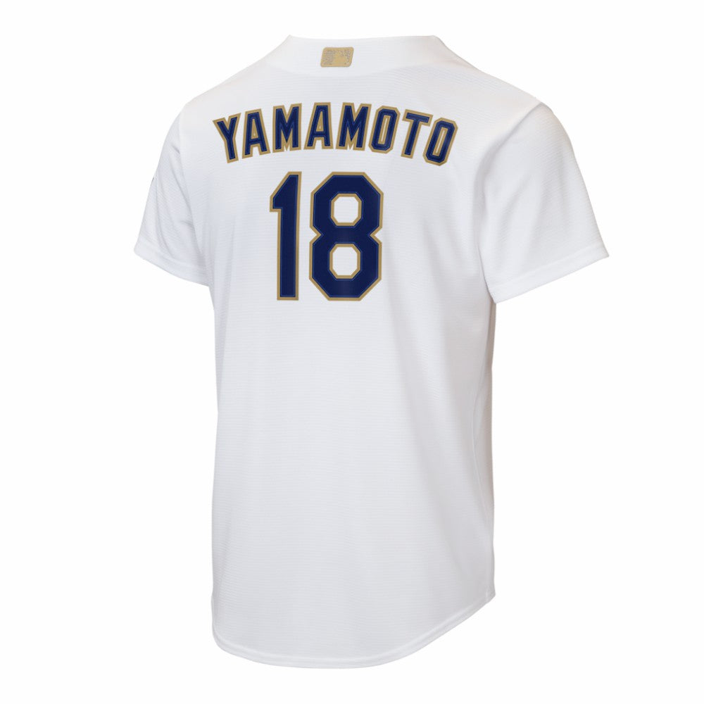 Yoshinobu Yamamoto Los Angeles Dodgers Nike Youth 2026 Gold Collection Home Replica Jersey | MLB Discount