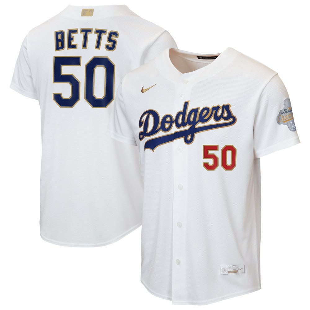 Mookie Betts Los Angeles Dodgers Nike Youth 2026 Gold Collection Home Replica Jersey | MLB New
