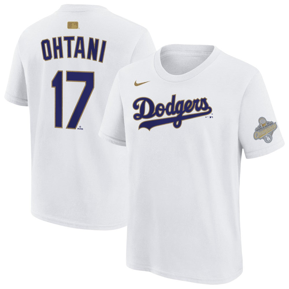 Shohei Ohtani Los Angeles Dodgers Nike Youth 2026 Gold Collection Name & Number T-Shirt | MLB Shop