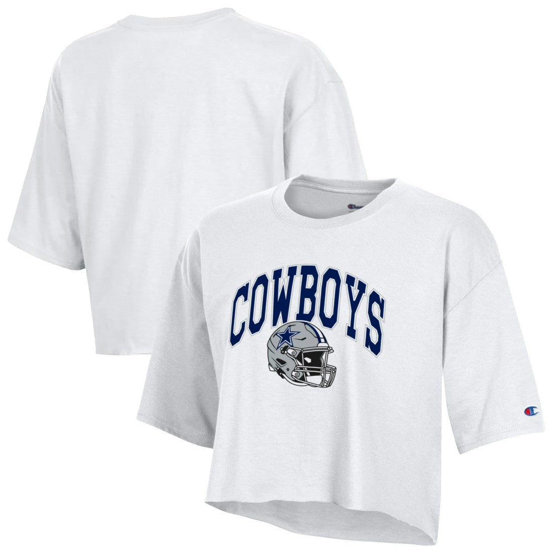 Dallas Cowboys Champion Women's Boyfriend Cropped T-Shirt