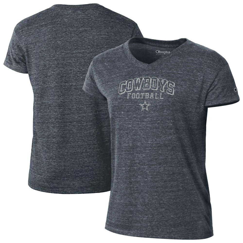 Dallas Cowboys Champion Women's Triumph Tri-Blend V-Neck T-Shirt