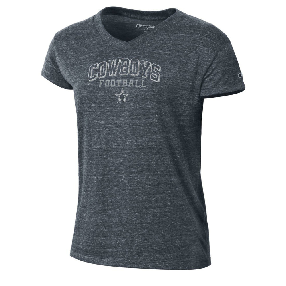 Dallas Cowboys Champion Women's Triumph Tri-Blend V-Neck T-Shirt
