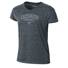 Dallas Cowboys Champion Women's Triumph Tri-Blend V-Neck T-Shirt