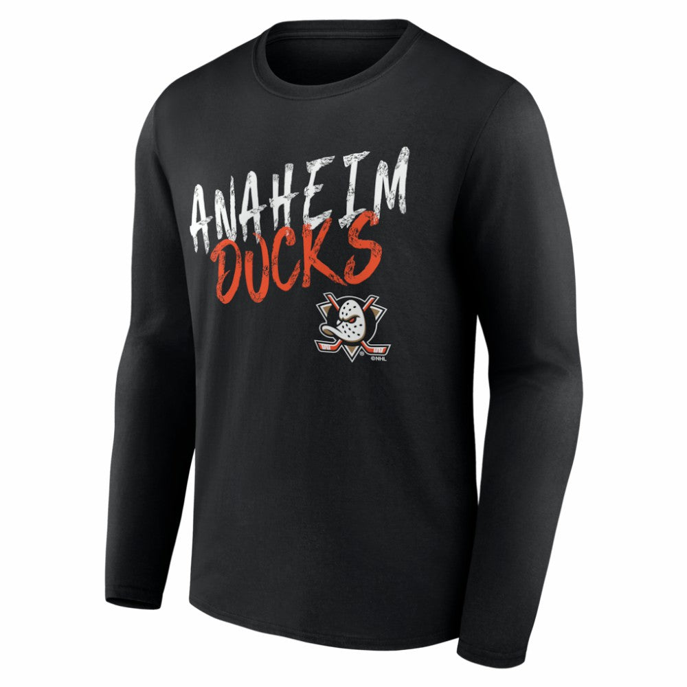 Anaheim Ducks Hustle Personalized Name & Number Long Sleeve T-Shirt Discount