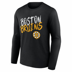 Boston Bruins Hustle Personalized Name & Number Long Sleeve T-Shirt For Sale