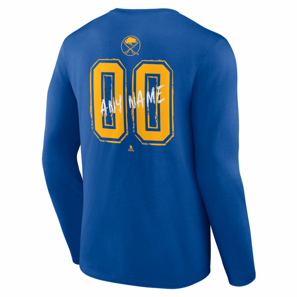 Buffalo Sabres Hustle Personalized Name & Number Long Sleeve T-Shirt Online