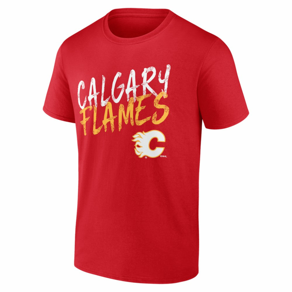 Calgary Flames Big & Tall Hustle Personalized Name & Number T-Shirt For Sale