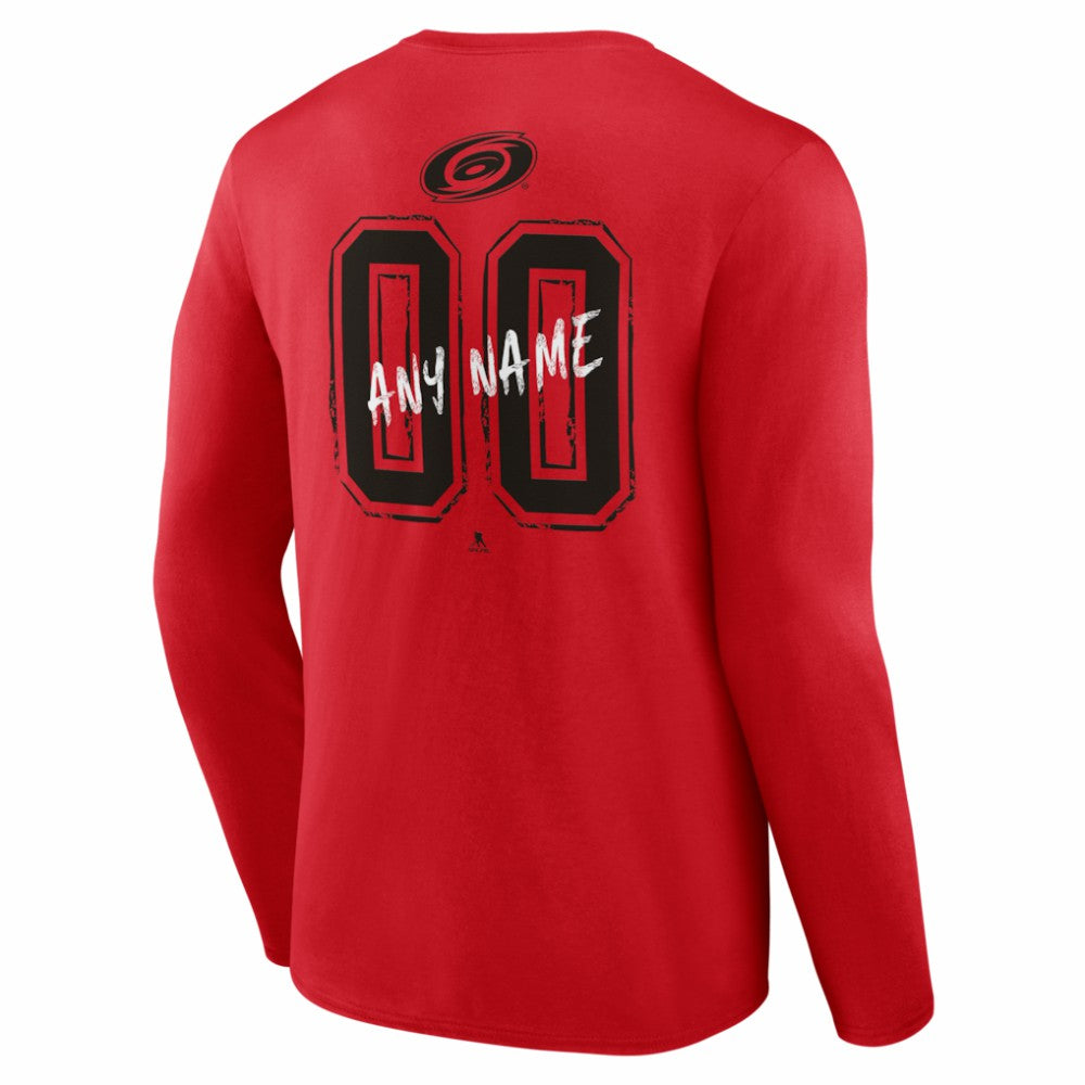 Carolina Hurricanes Hustle Personalized Name & Number Long Sleeve T-Shirt Online