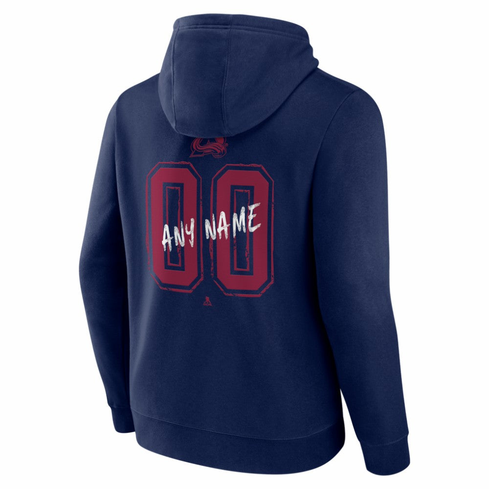 Colorado Avalanche Hustle Personalized Name & Number Hoodie Outlet