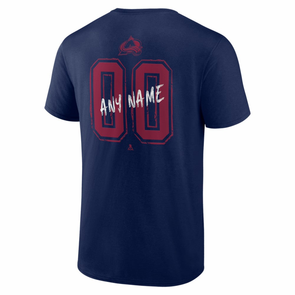 Colorado Avalanche Hustle Personalized Name & Number T-Shirt Outlet
