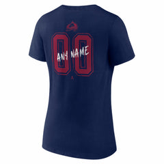 Colorado Avalanche Women's Hustle Personalized Name & Number V-Neck T-Shirt Sale