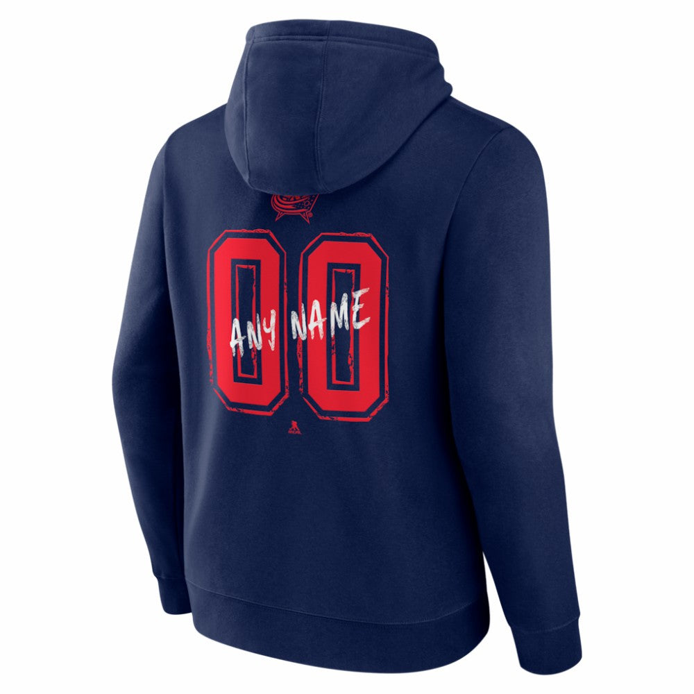 Columbus Blue Jackets Big & Tall Hustle Personalized Name & Number Hoodie Sale