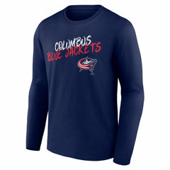 Columbus Blue Jackets Hustle Personalized Name & Number Long Sleeve T-Shirt Outlet