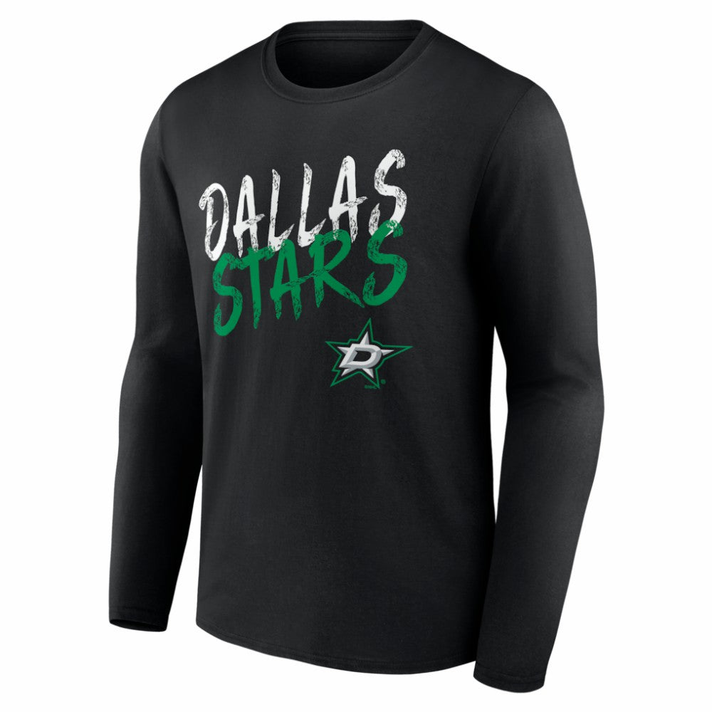 Dallas Stars Hustle Personalized Name & Number Long Sleeve T-Shirt For Sale